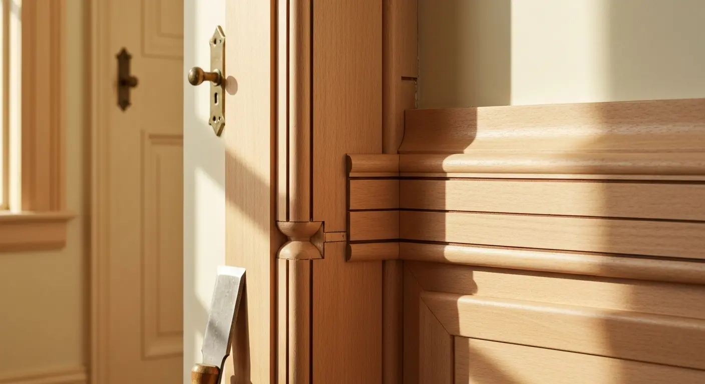 Carpentry trim work in Uptown home