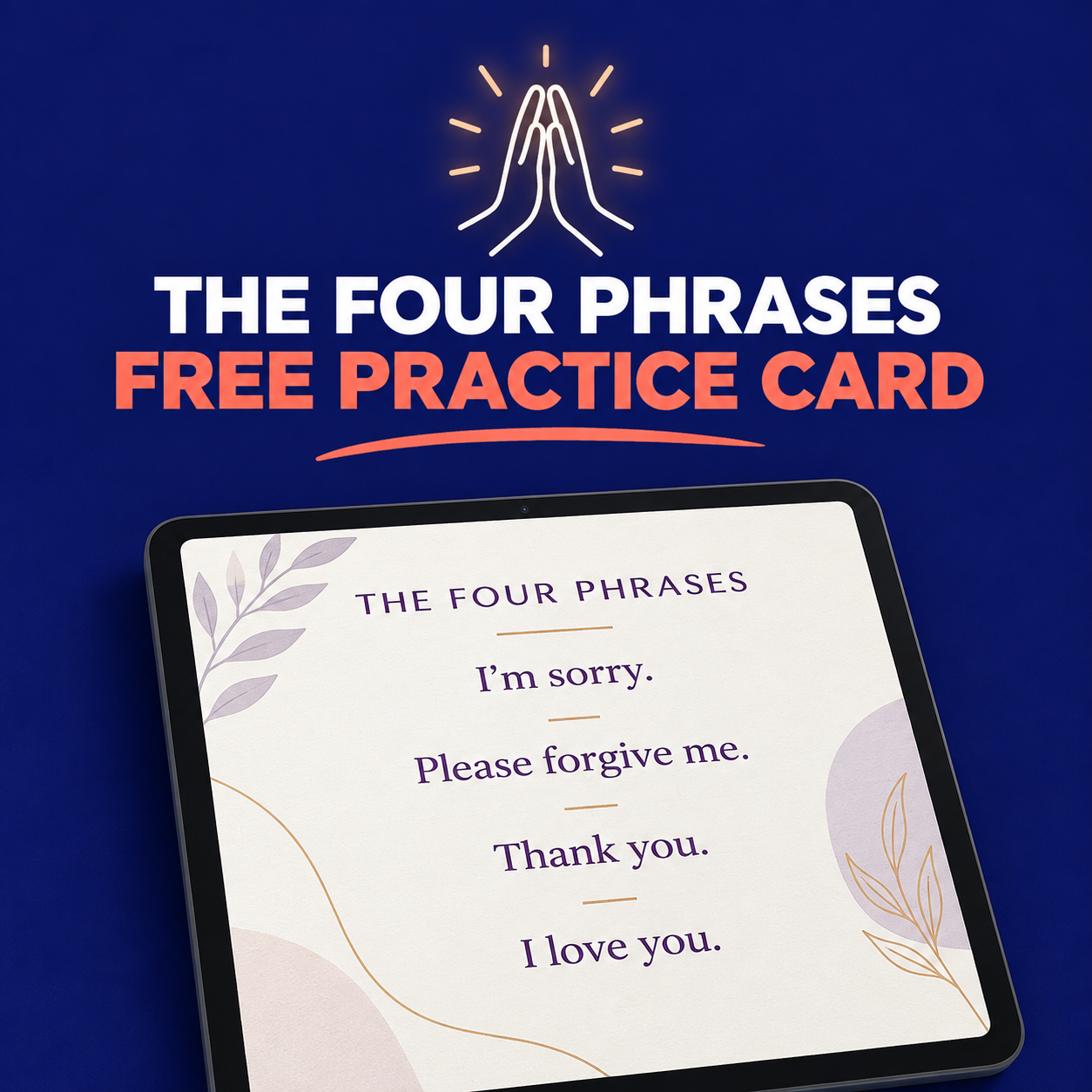 The Four Phrases practice card