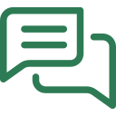 Icône représentant la communication apaisée