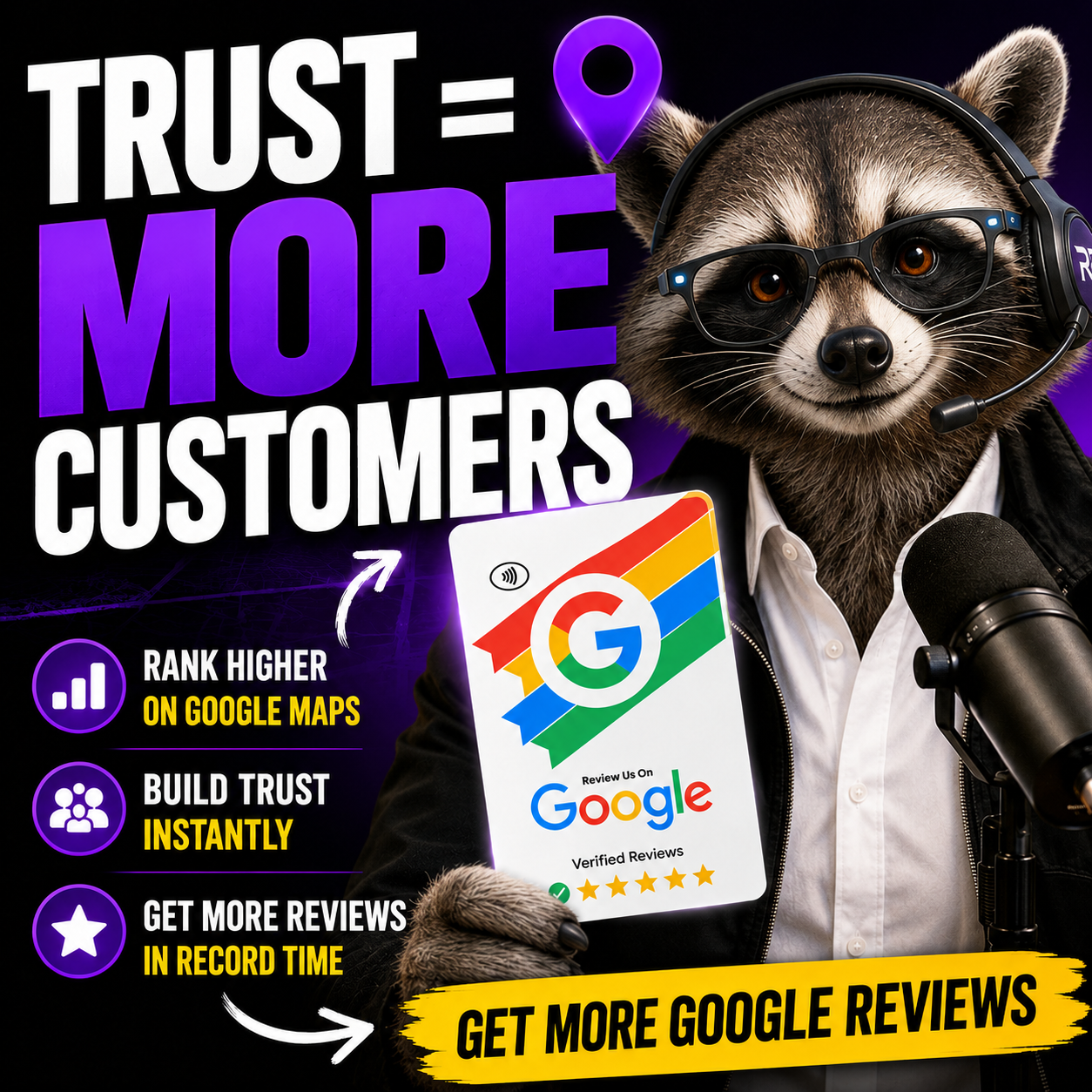 Rocket presenting the RealReach local visibility and reviews system