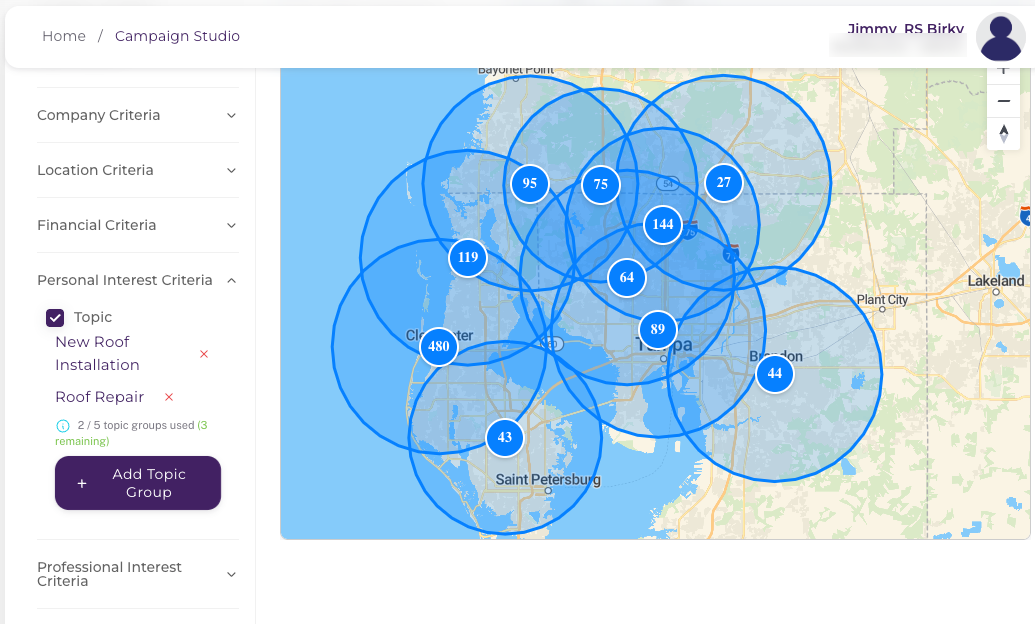 In-Market Campaigns audience targeting