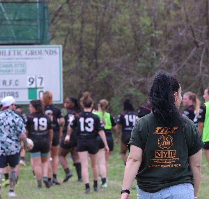 Brieanna Carlson coaching rugby