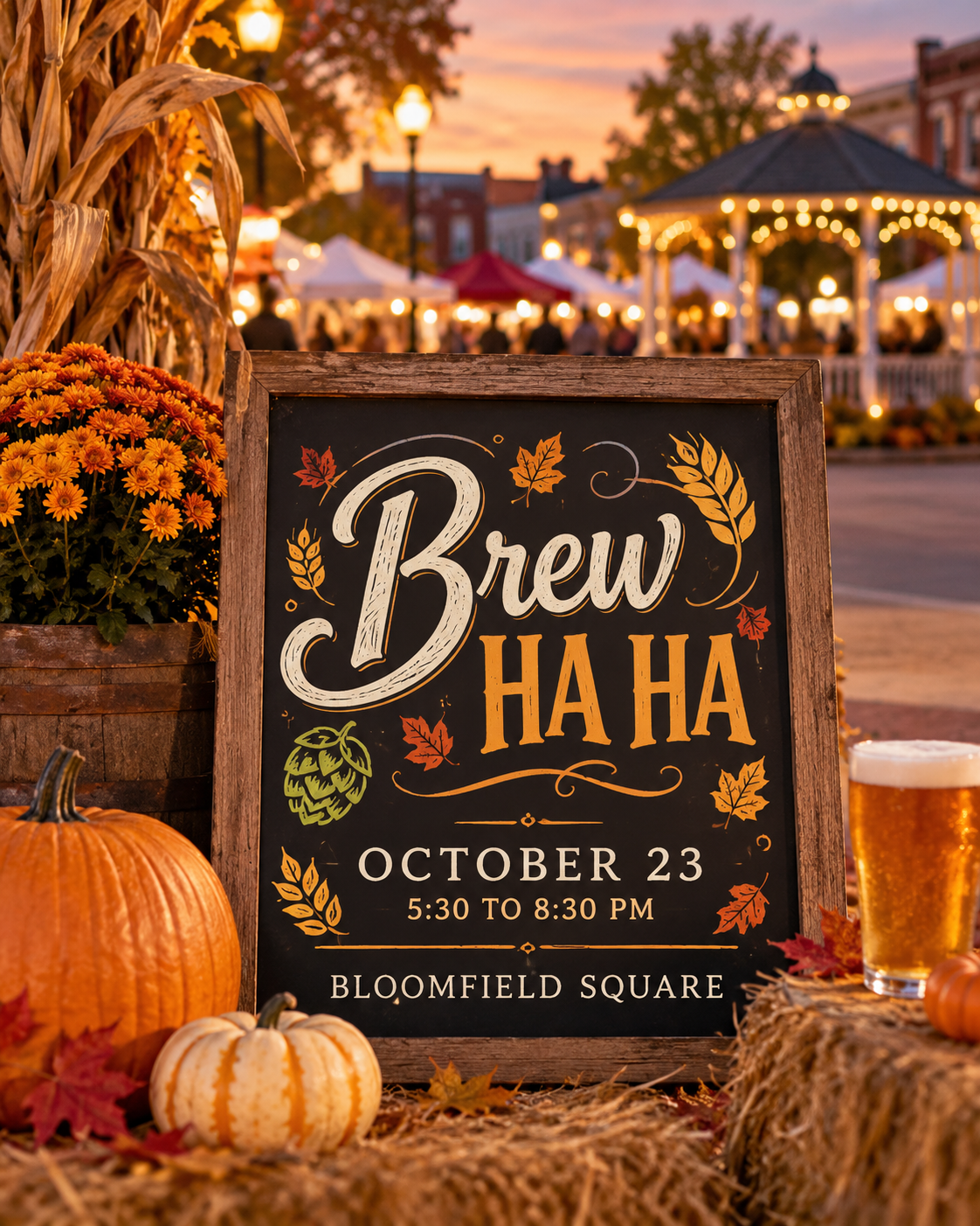 Brew Ha Ha event at Bloomfield Square