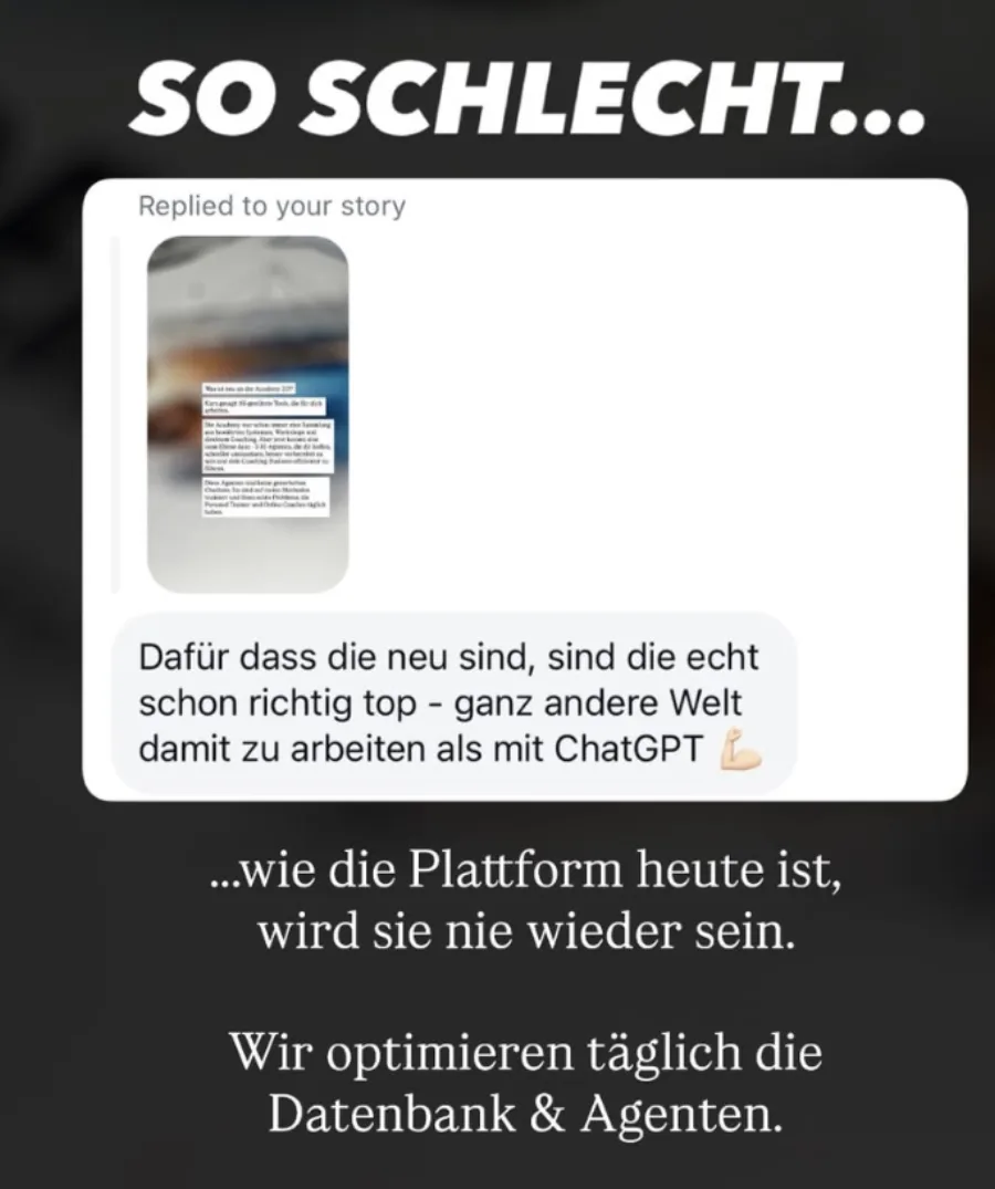Mitglieder-Feedback: Ganz andere Welt als ChatGPT