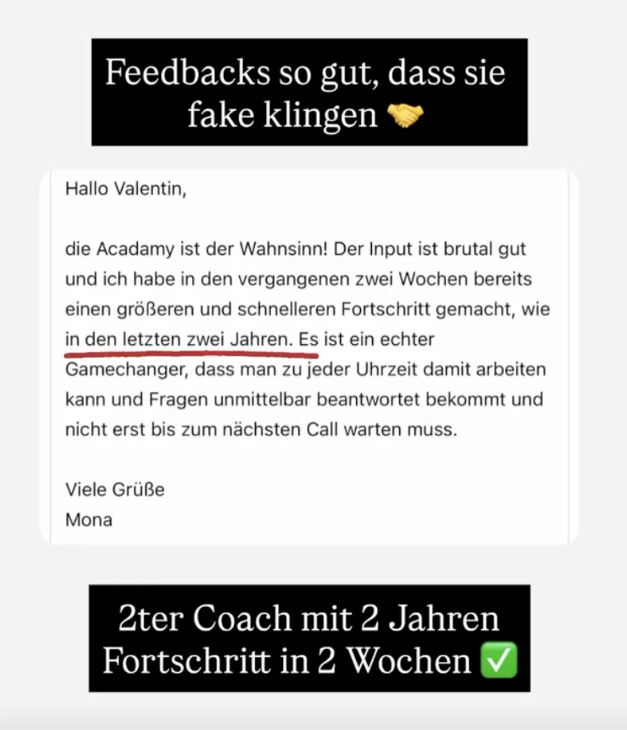 Mitglieder-Feedback: Mona, 2 Wochen Fortschritt wie in 2 Jahren nicht