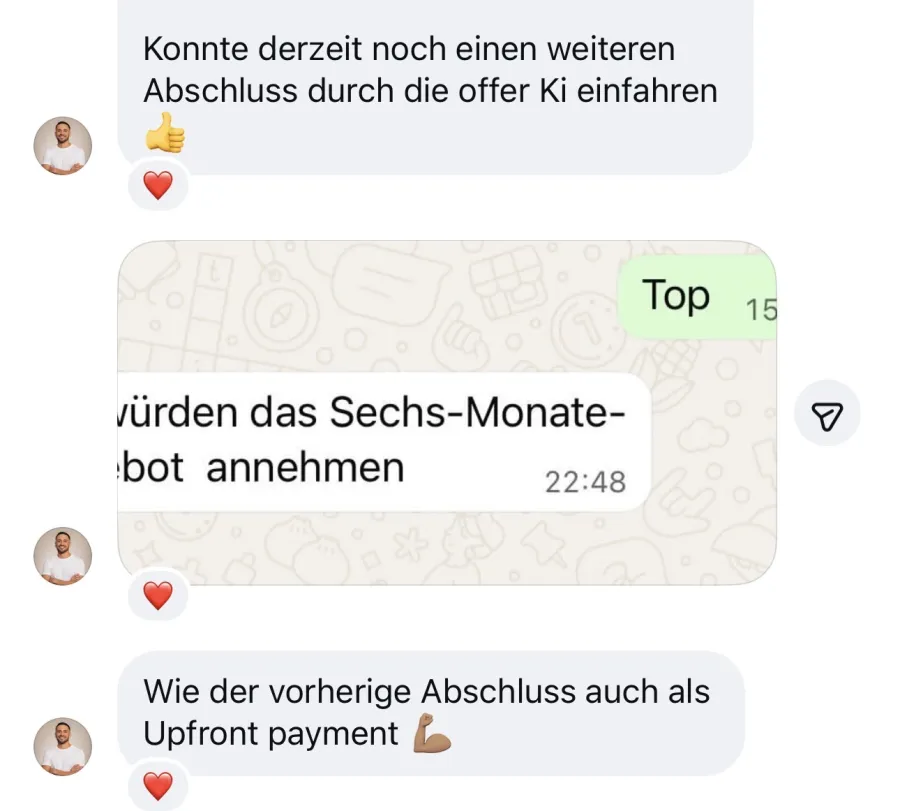 Tom: weiterer Abschluss mit dem Offer-Architect-Skill