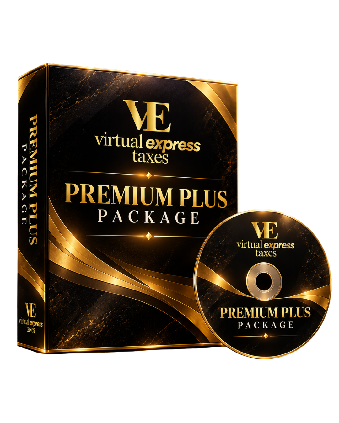 Virtual Express Taxes Premium Plus Package software mockup
