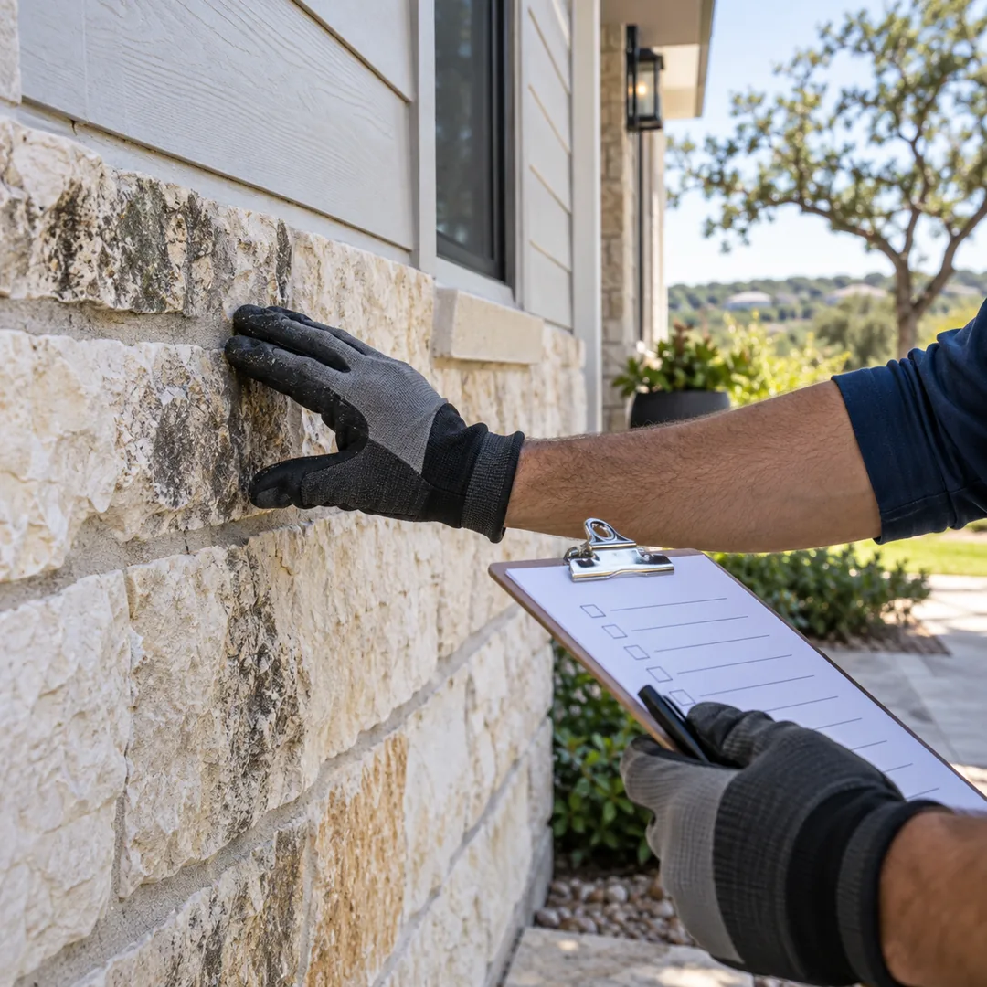 Careful exterior surface inspection before cleaning