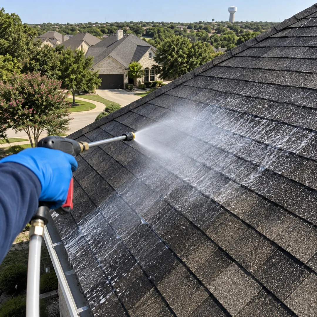 Exterior cleaning service in Round Rock, Texas