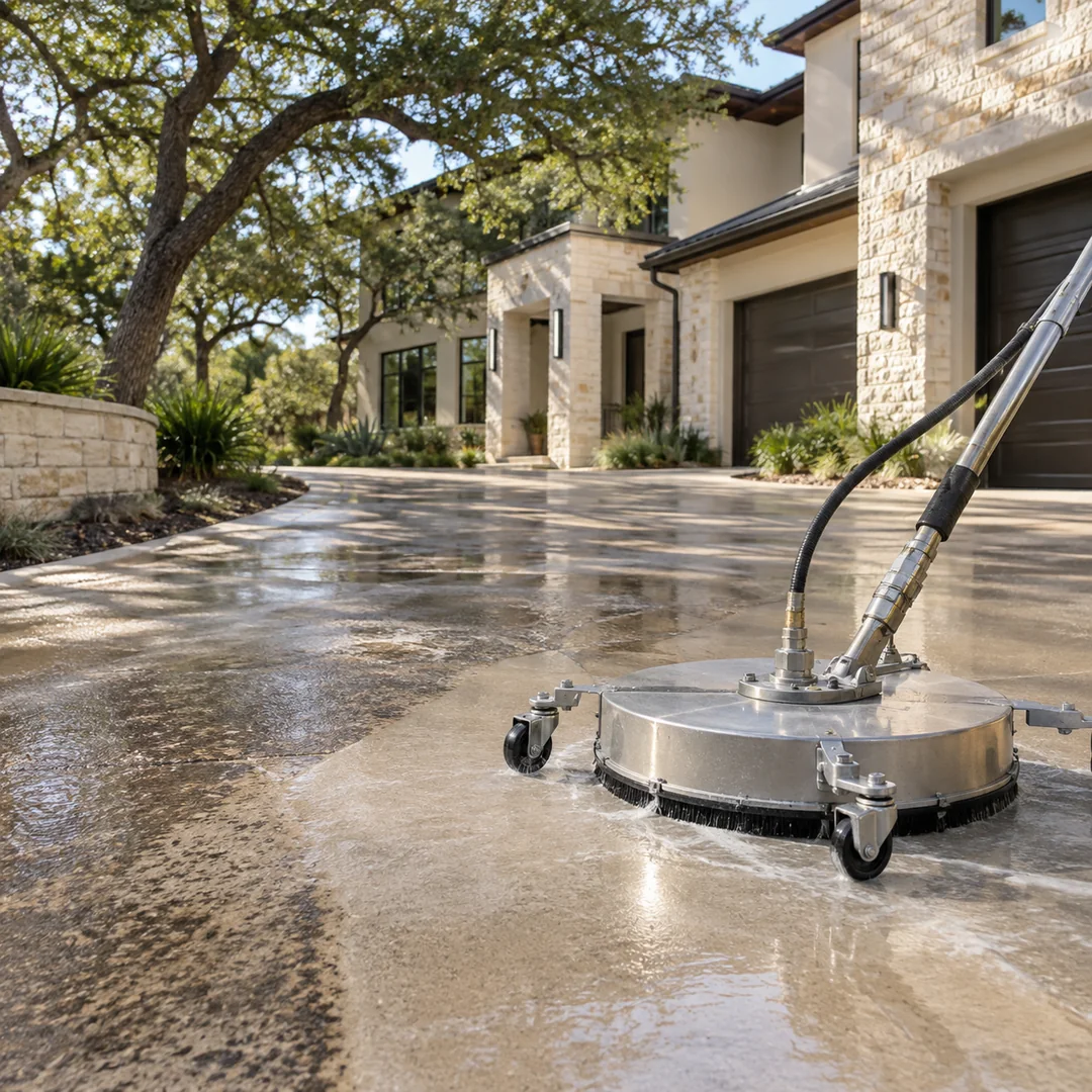 Pressure Washing service planning for an Austin property