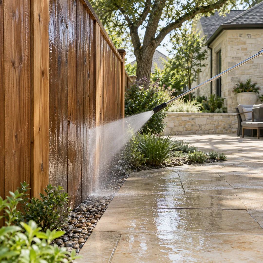 Deck & Fence Cleaning service planning for a Georgetown property