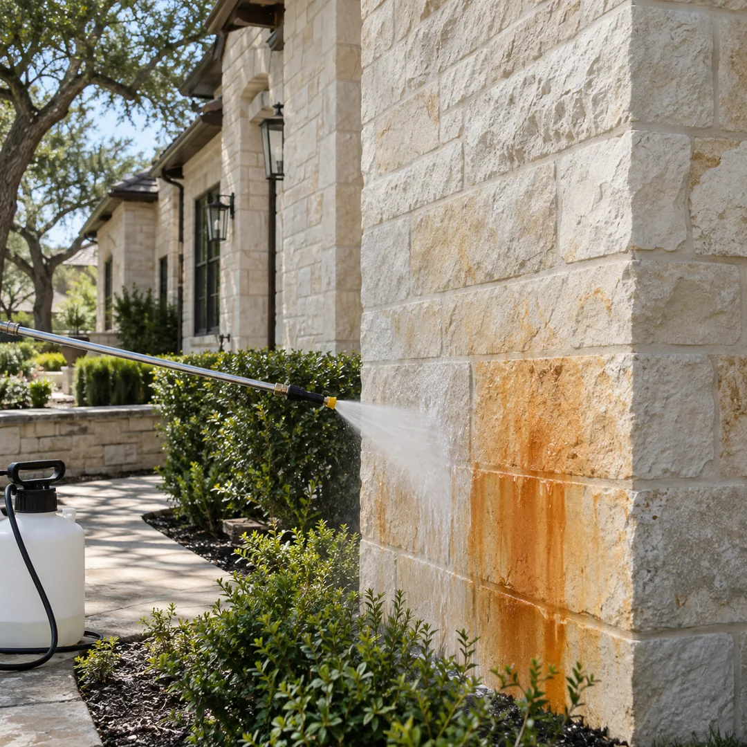 Mineral Stain Removal service planning for a Georgetown property