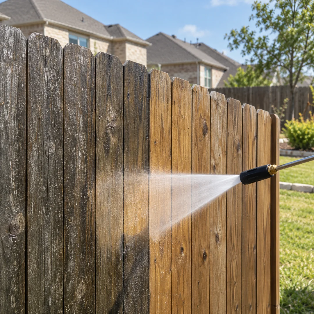 Detailed deck & fence cleaning service planning in Pflugerville