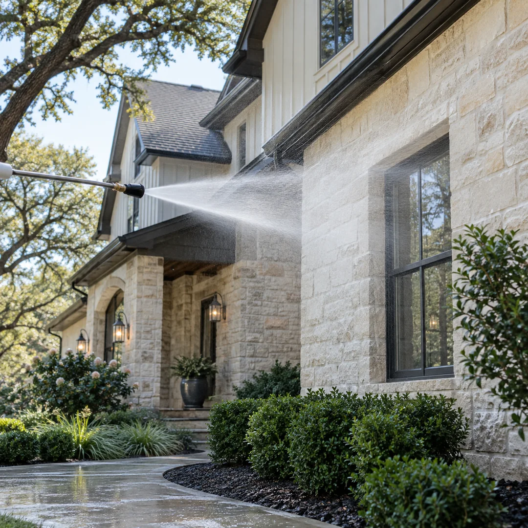 Soft Washing service planning for a Georgetown property