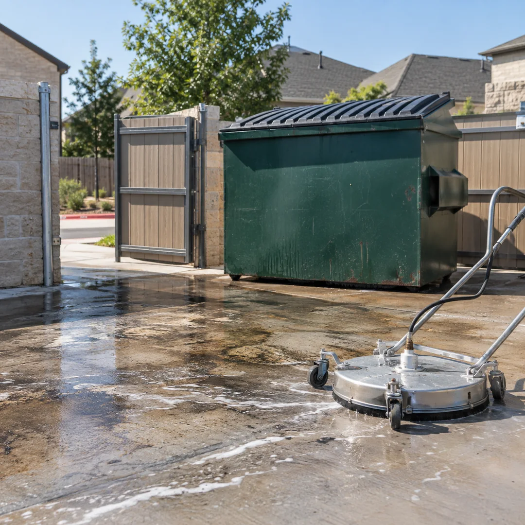 Degreasing service planning for a Pflugerville property