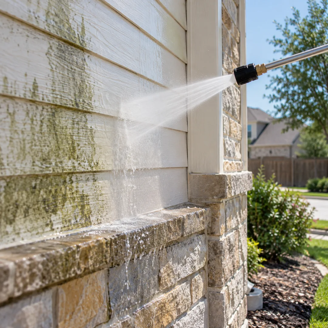 Detailed soft washing service planning in Pflugerville