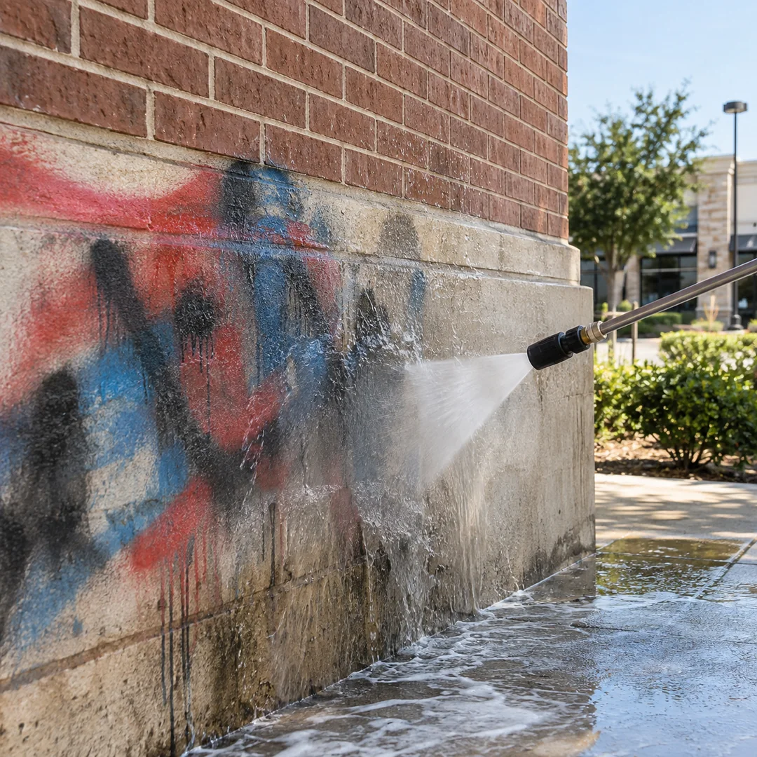 Graffiti Removal service planning for a Round Rock property