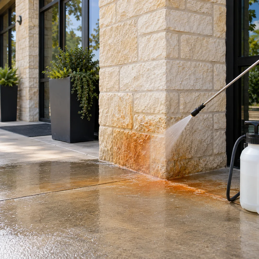 Mineral Stain Removal service planning for a Round Rock property