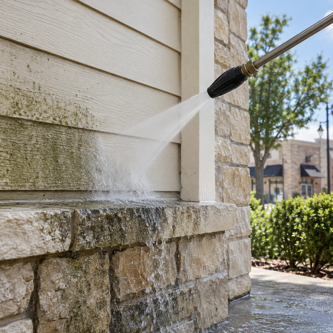 Detailed soft washing service planning in Round Rock