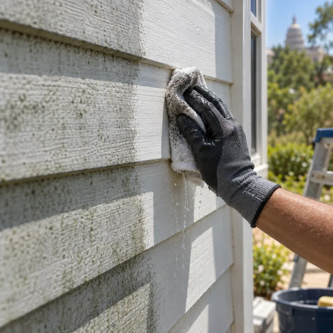 Assessment of oxidation on painted metal siding