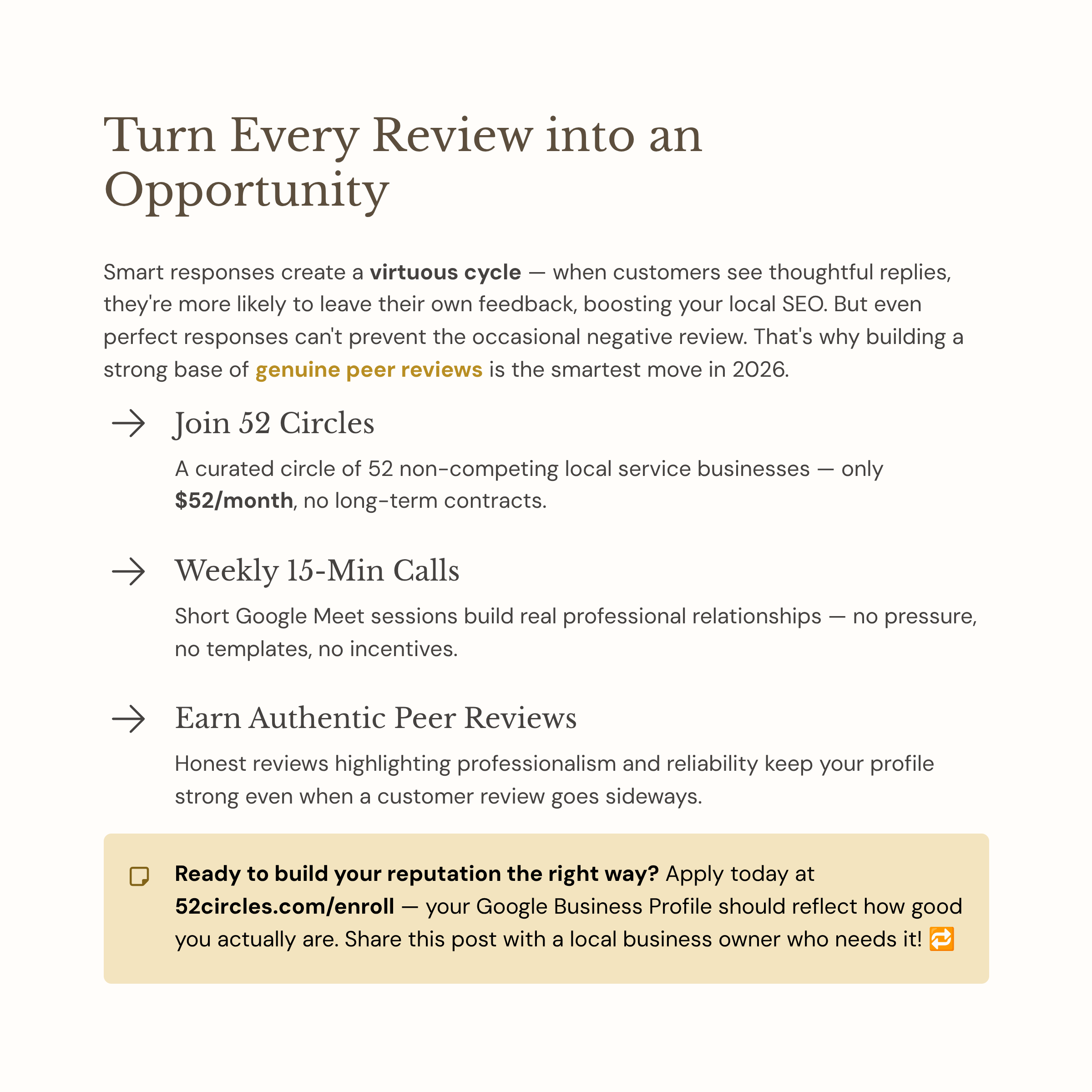 Google Reviews to Opportunities Google Reviews to Opportunities