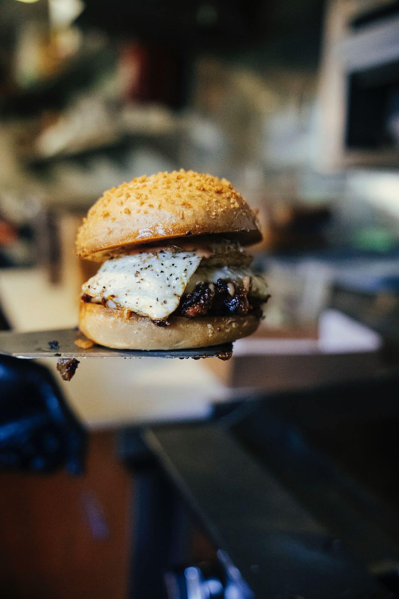 Panda Sal's burger restaurant interior
