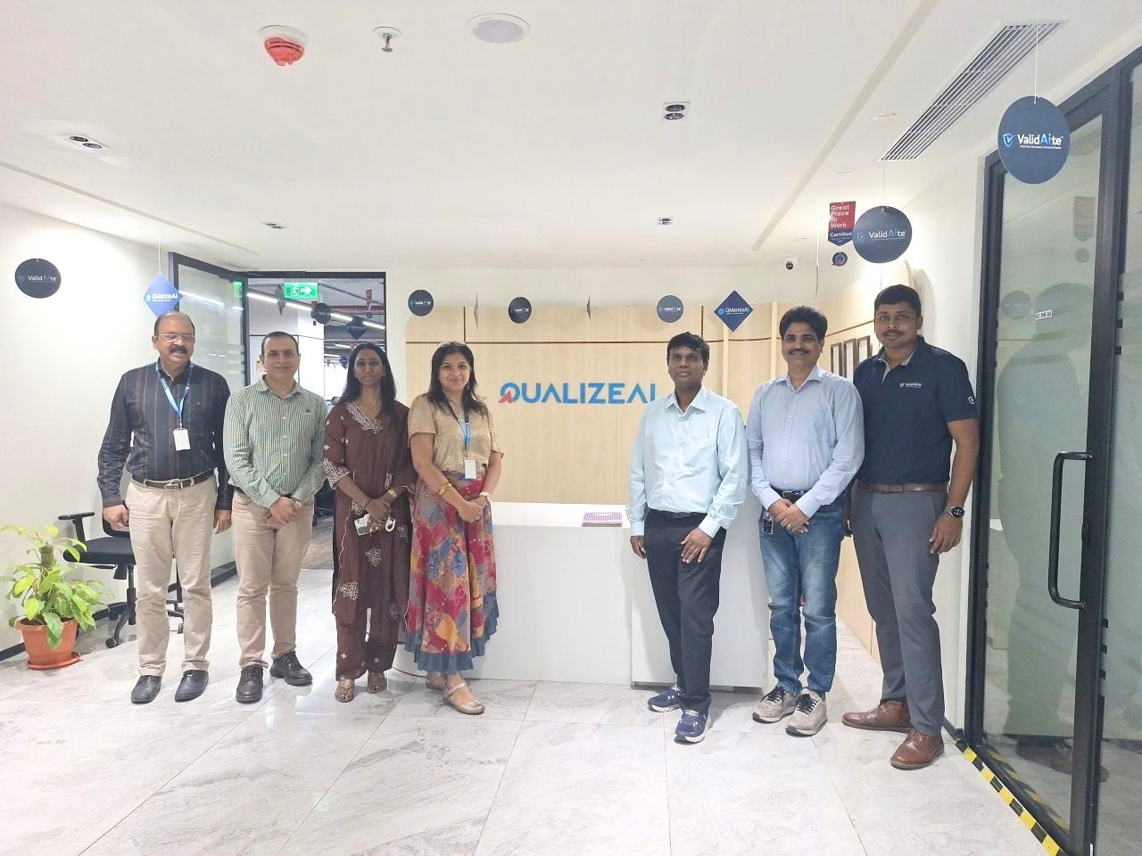 QualiZeal leadership team with Padmasini