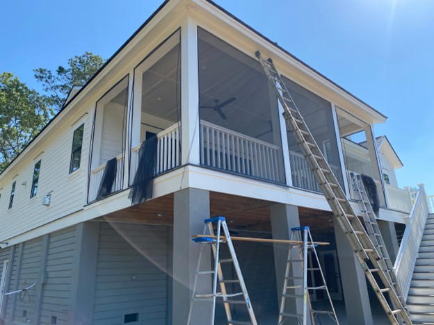 Modern commercial building exterior