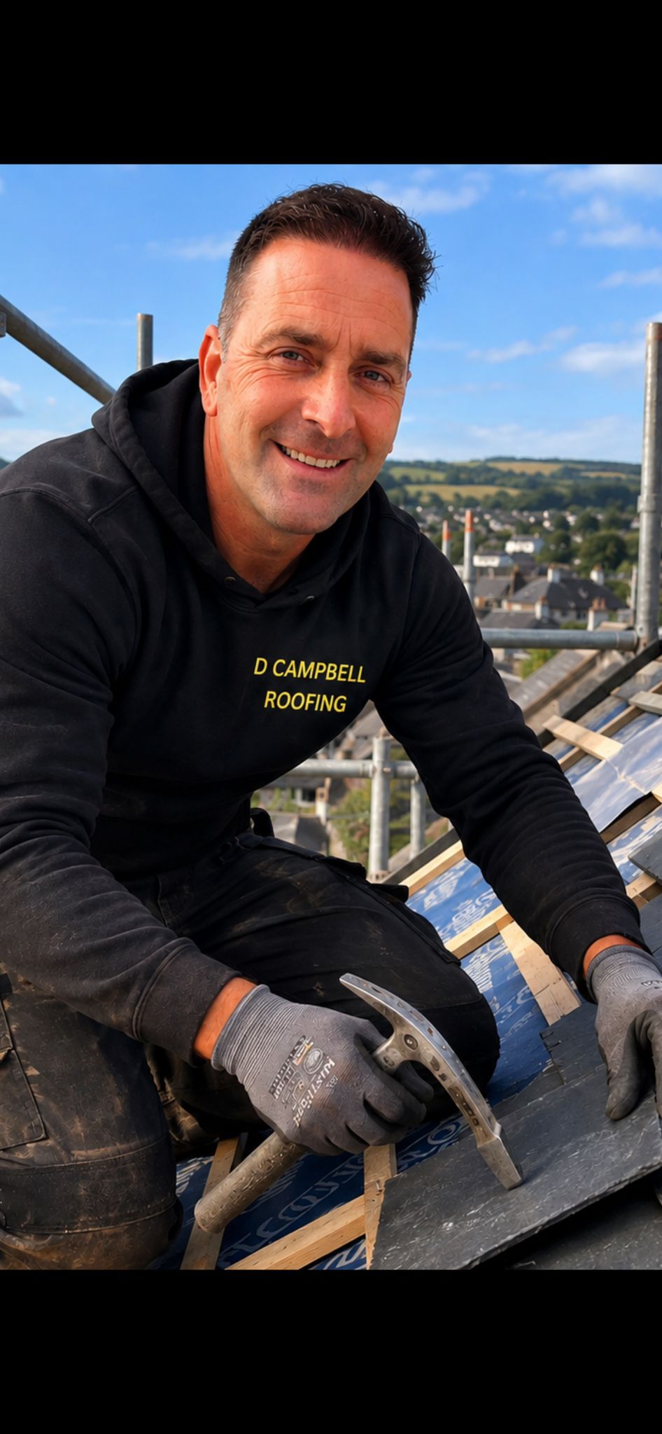 New Slating & Tiling work by D Campbell Roofing