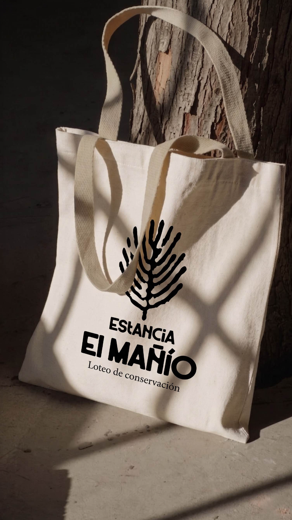 Tote bag con isotipo de Estancia el Mañío