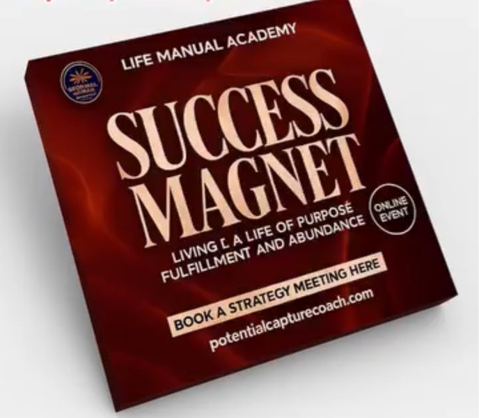 Success Magnet Course by Potential Capture Coaching Academy – personal development, business coaching, life coaching, leadership training, mentoring for entrepreneurs, aspiring leaders, and professionals seeking growth and success.