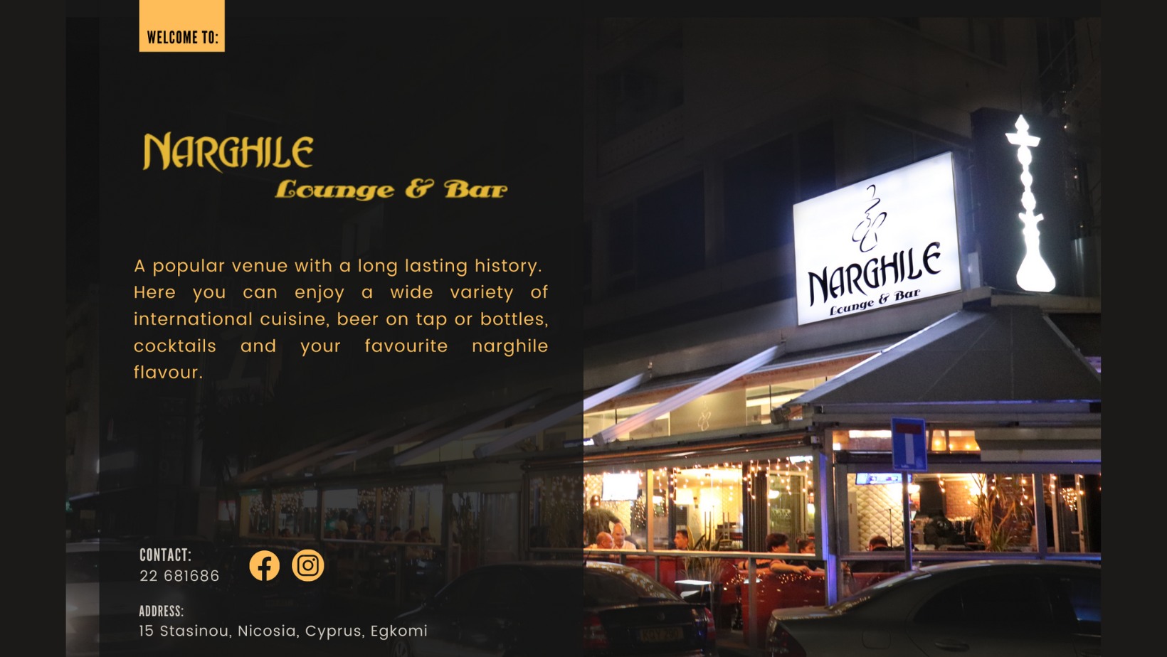 Narghile evening atmosphere