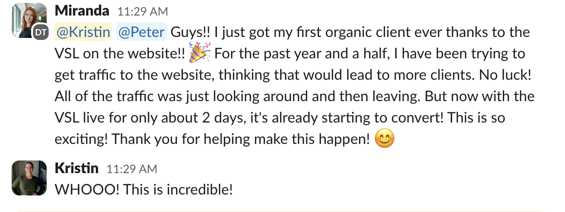 Client result