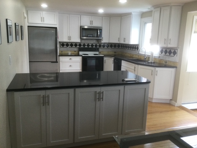 After cabinet refacing project 3