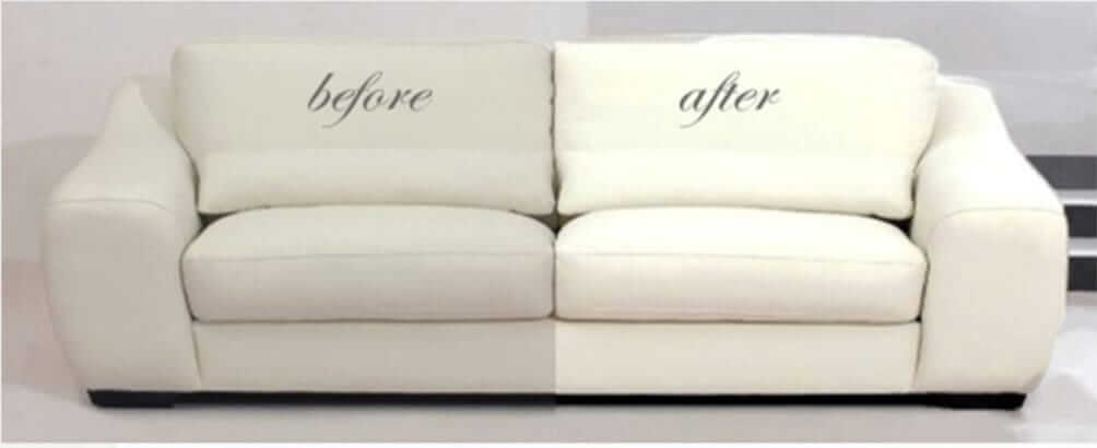 A clean upholstery cleaning