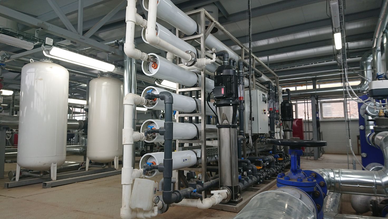 Water is used to cool systems