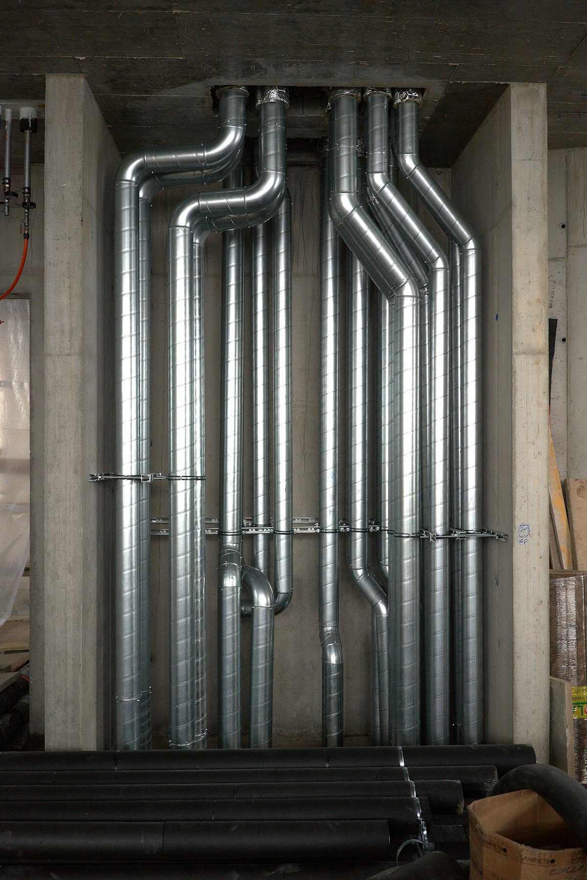 Conduits d'air d'un système de ventilation