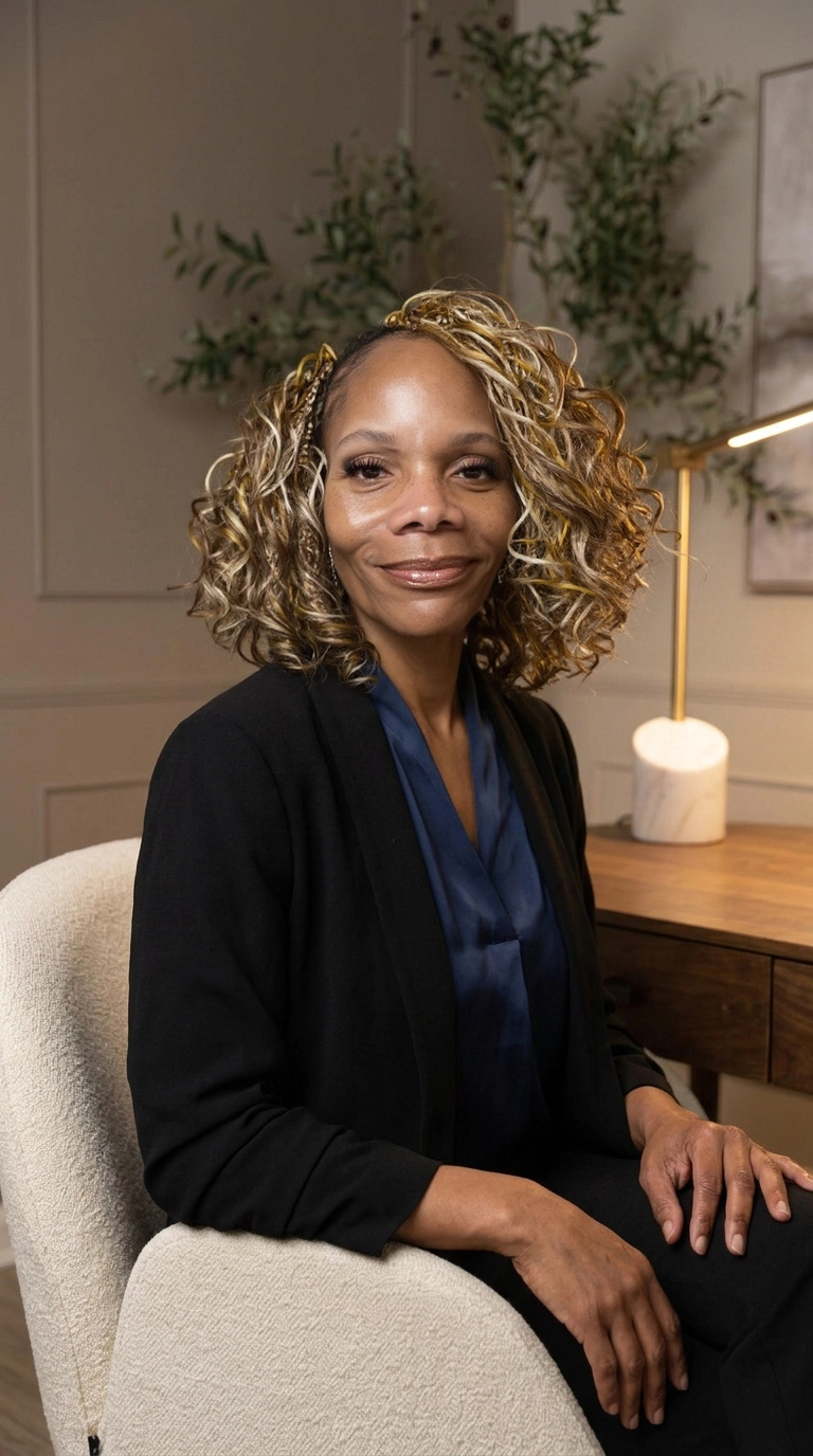 Cristal Mitchell, founder of The STILL Agency, in her office.