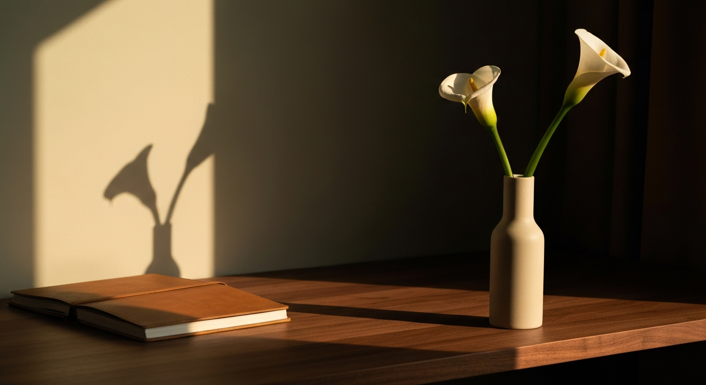 Calla lily still life