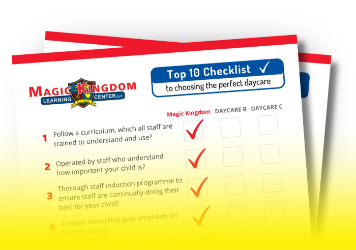 Free Top 10 Checklist from Magic Kingdom