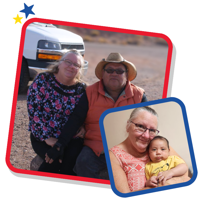 Owner Diane with child at Magic Kingdom Learning Center, a family-run childcare and preschool serving families in Harlingen TX