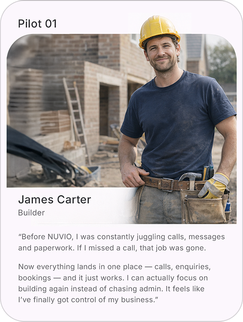 NUVIO testimonial slide 1