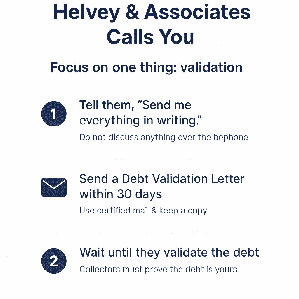 What to Do If Helvey & Associates Calls You