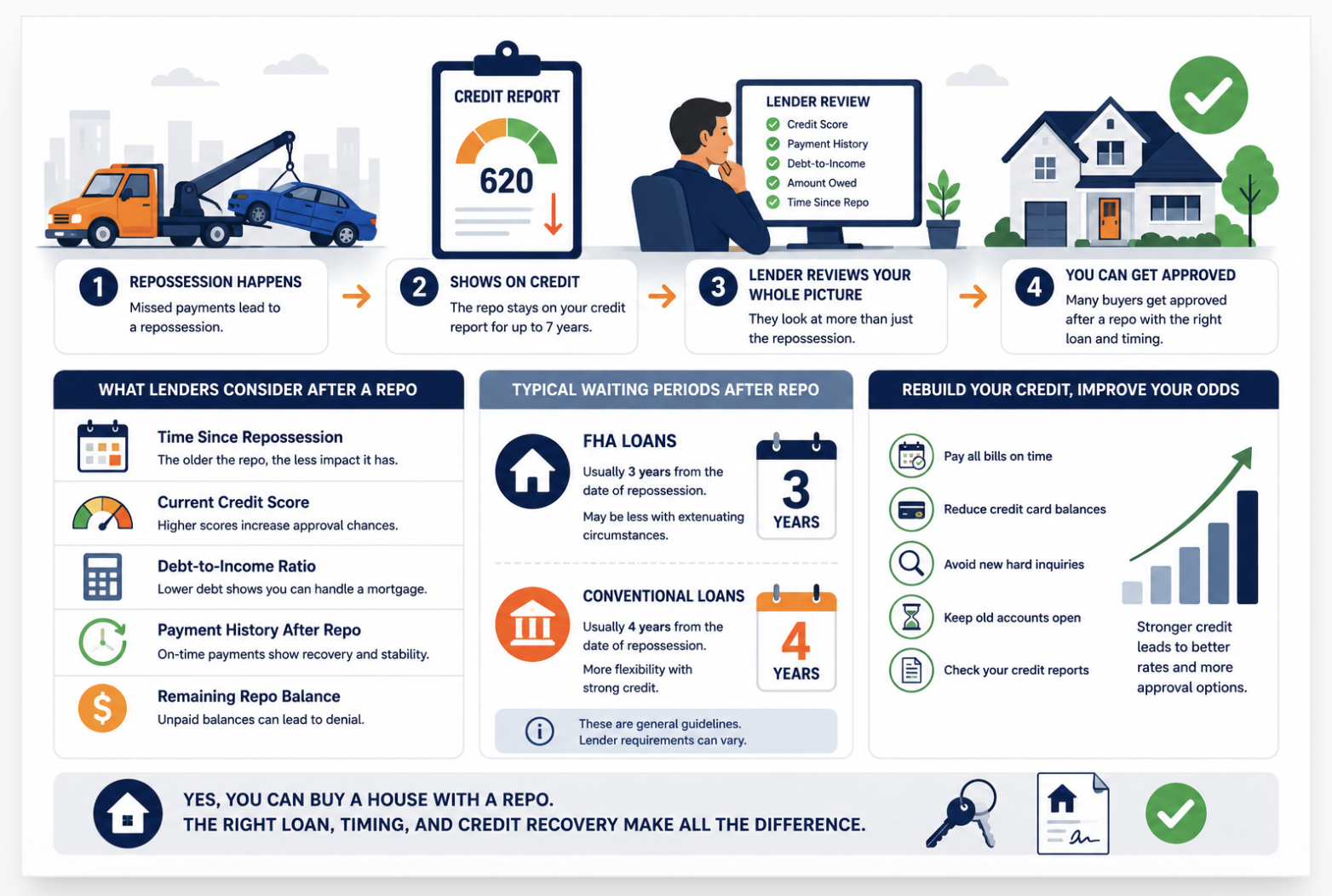Can You Buy a House With a Repo on Your Credit