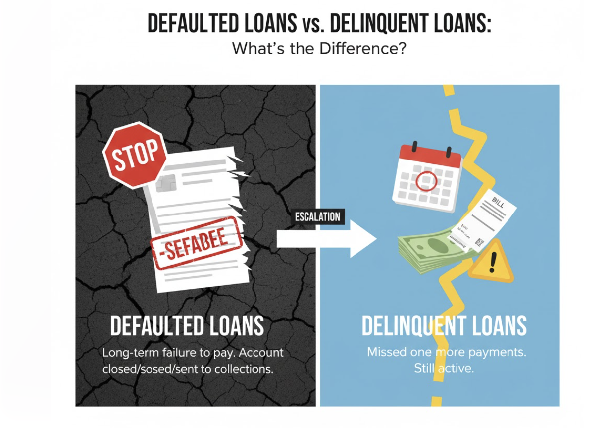 Defaulted Loans vs. Delinquent Loans: What's the Difference