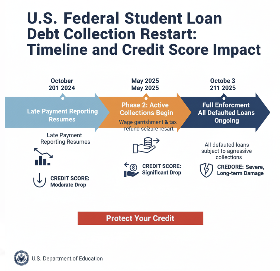 federal student loan debt collection restart