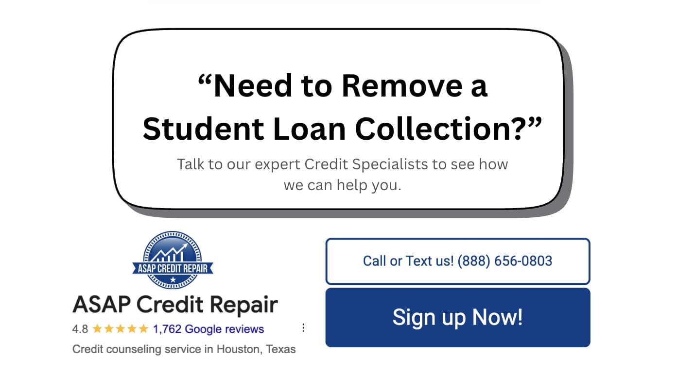 need to remove a student loan collection