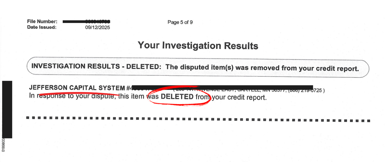 Jefferson Capital deleted