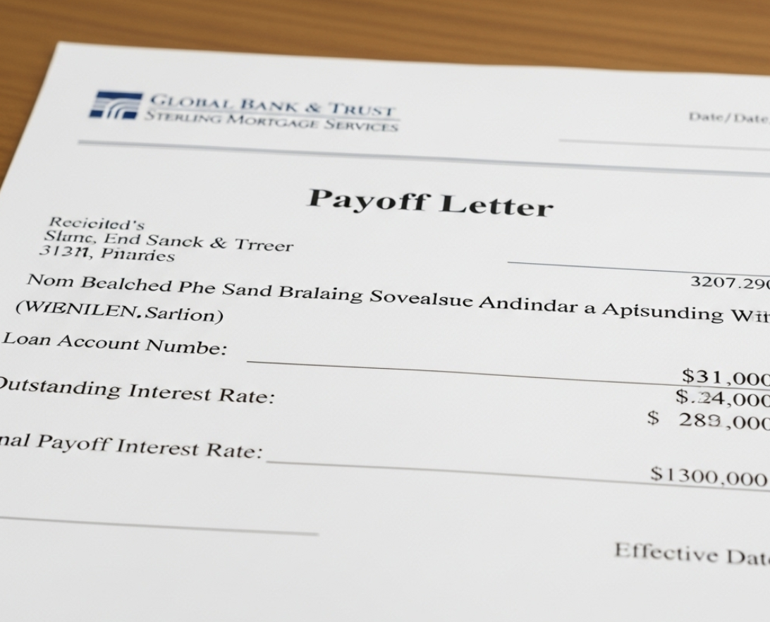 what is a payoff letter
