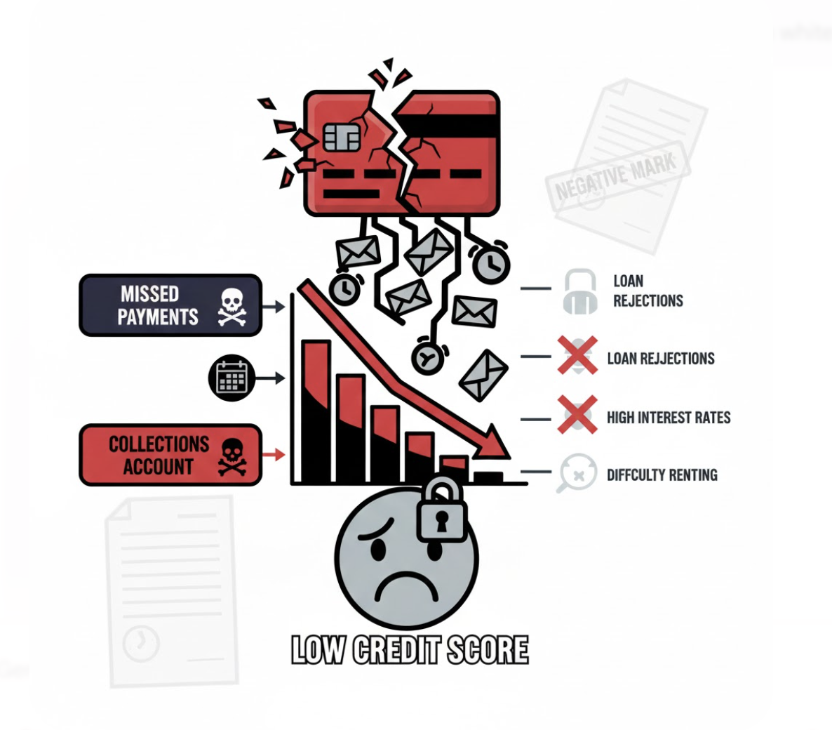 How Acceptance Now Collections affects your credit score